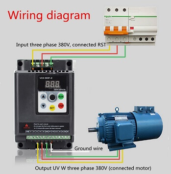 vfd motor connection in hindi